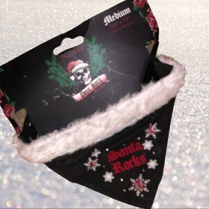 NWT! Pets rock brand black Christmas collar